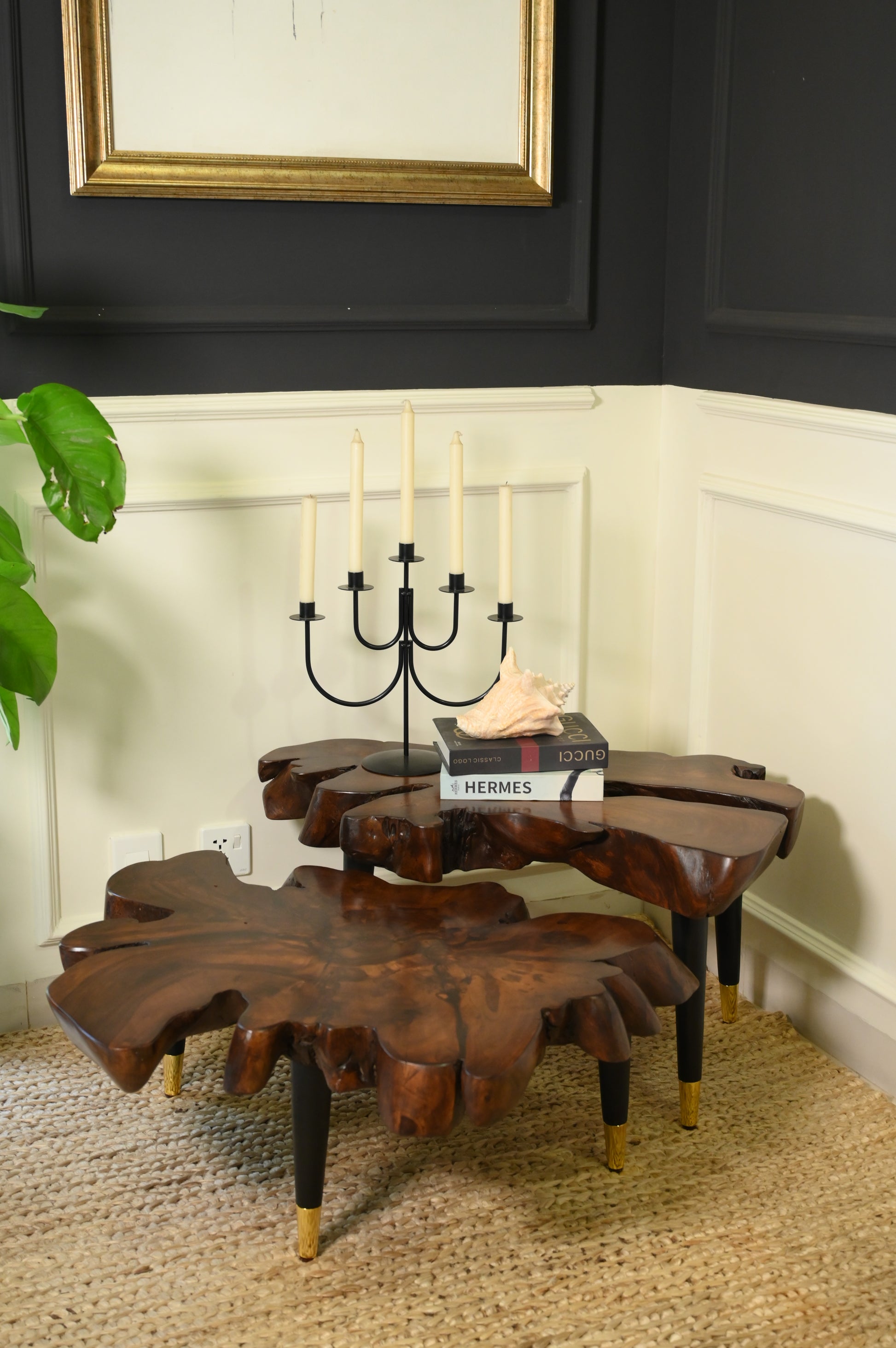 Sheesham centre table set of 2