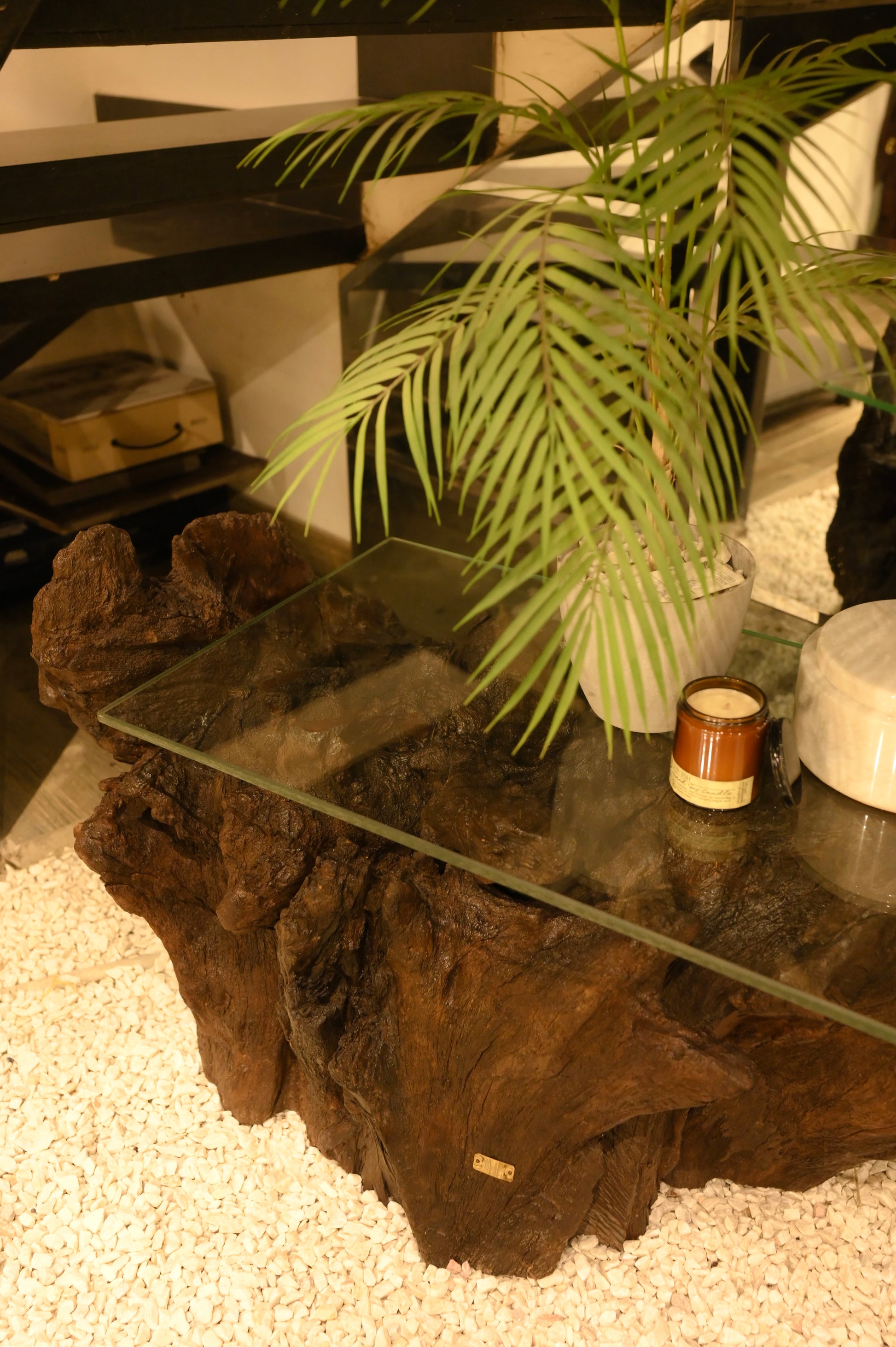 Centre Table With Glass Top