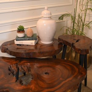 Sheesham centre table set of 3