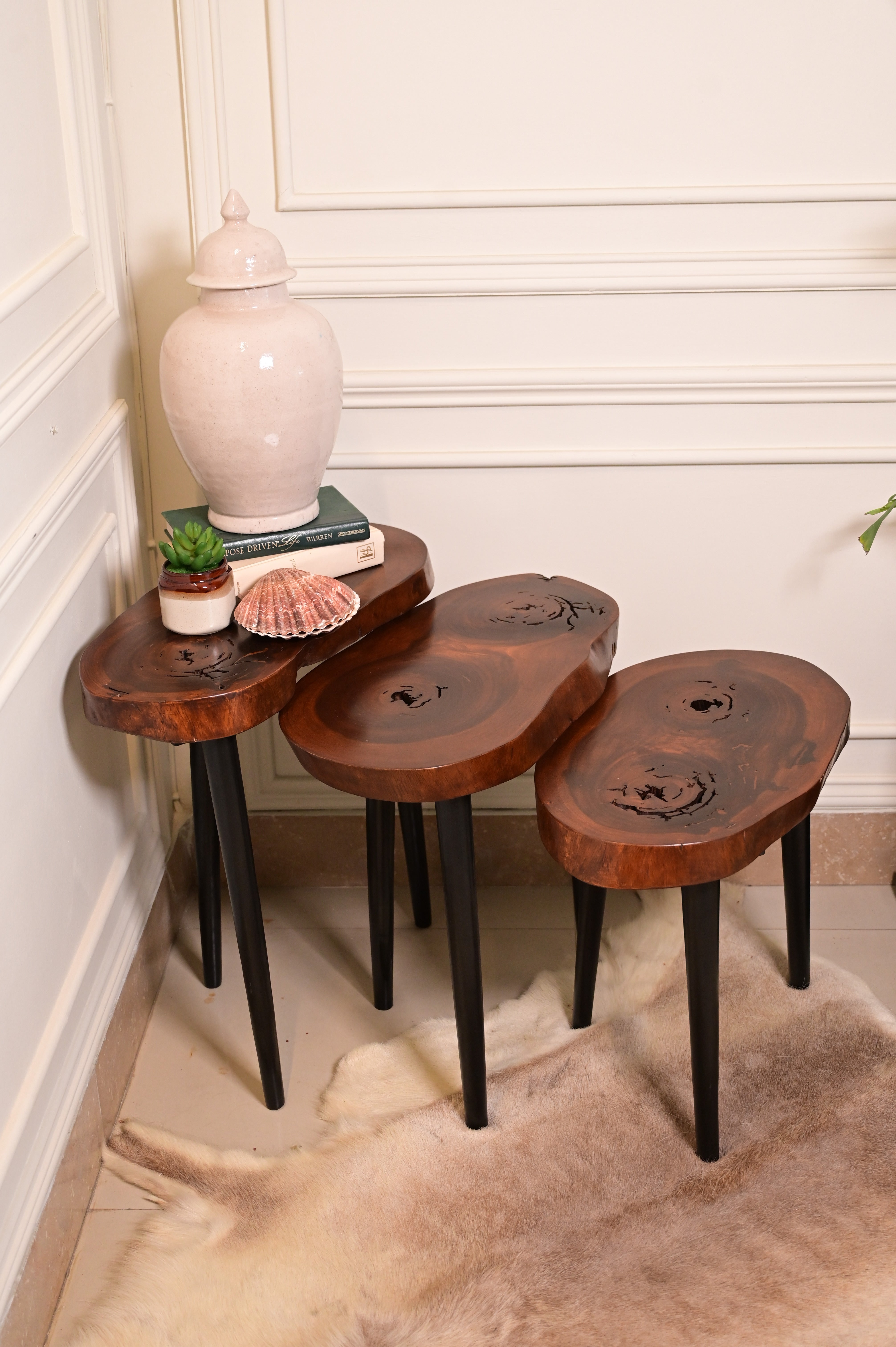Sheesham Nesting Table set of 3