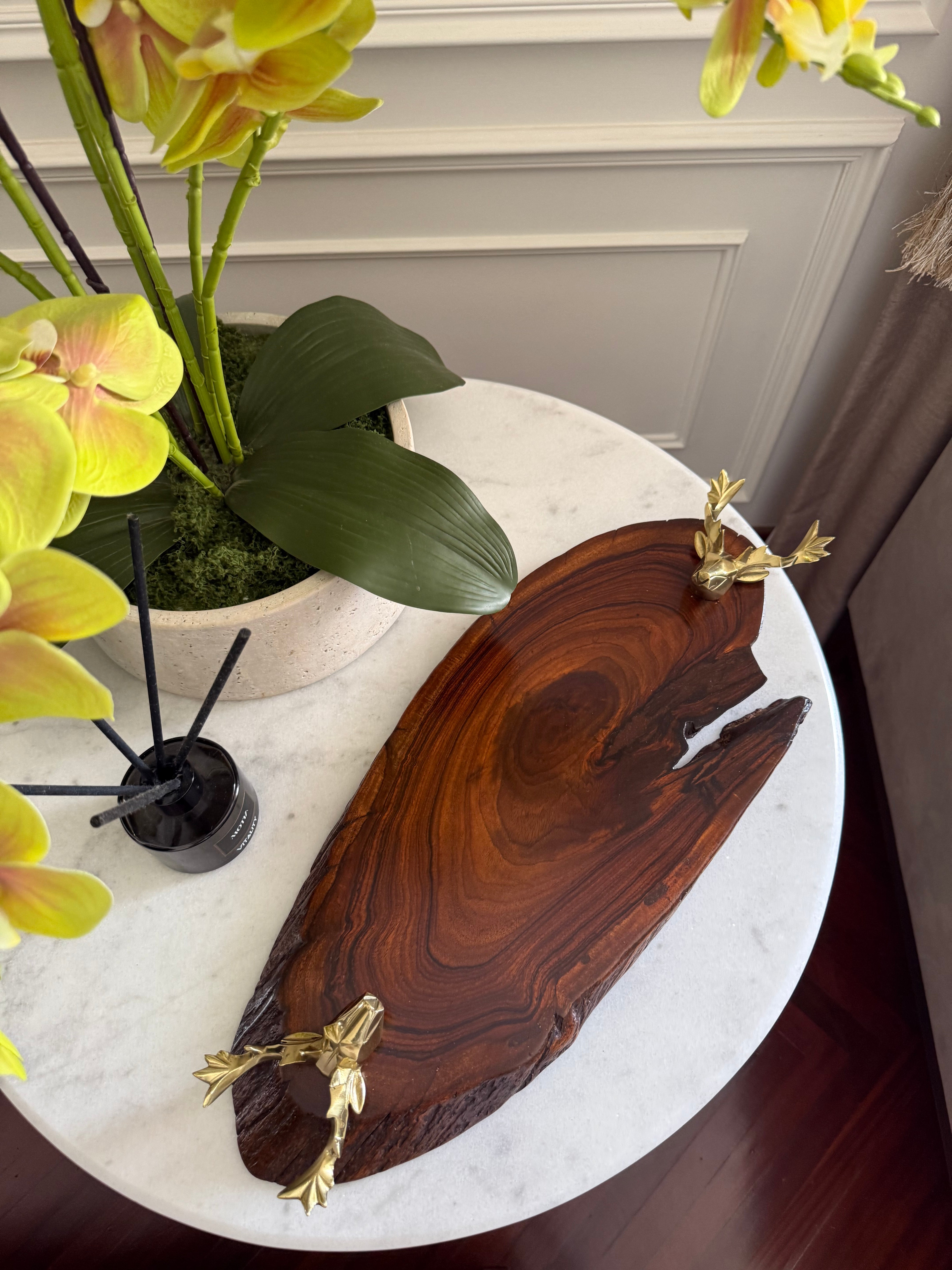 Double deer head Tray/Platter 428