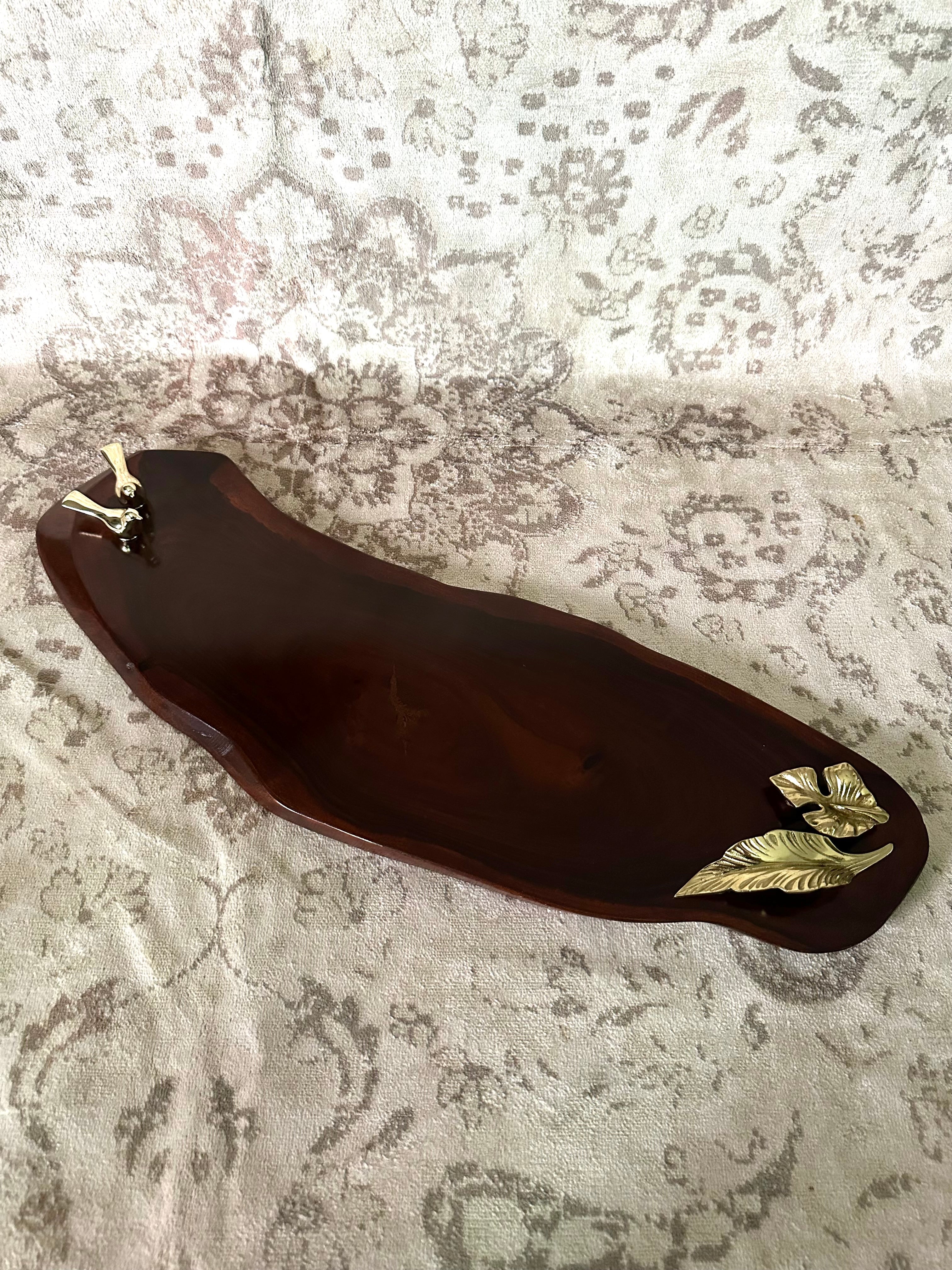 Humming birds with leaves platter/Tray - 353