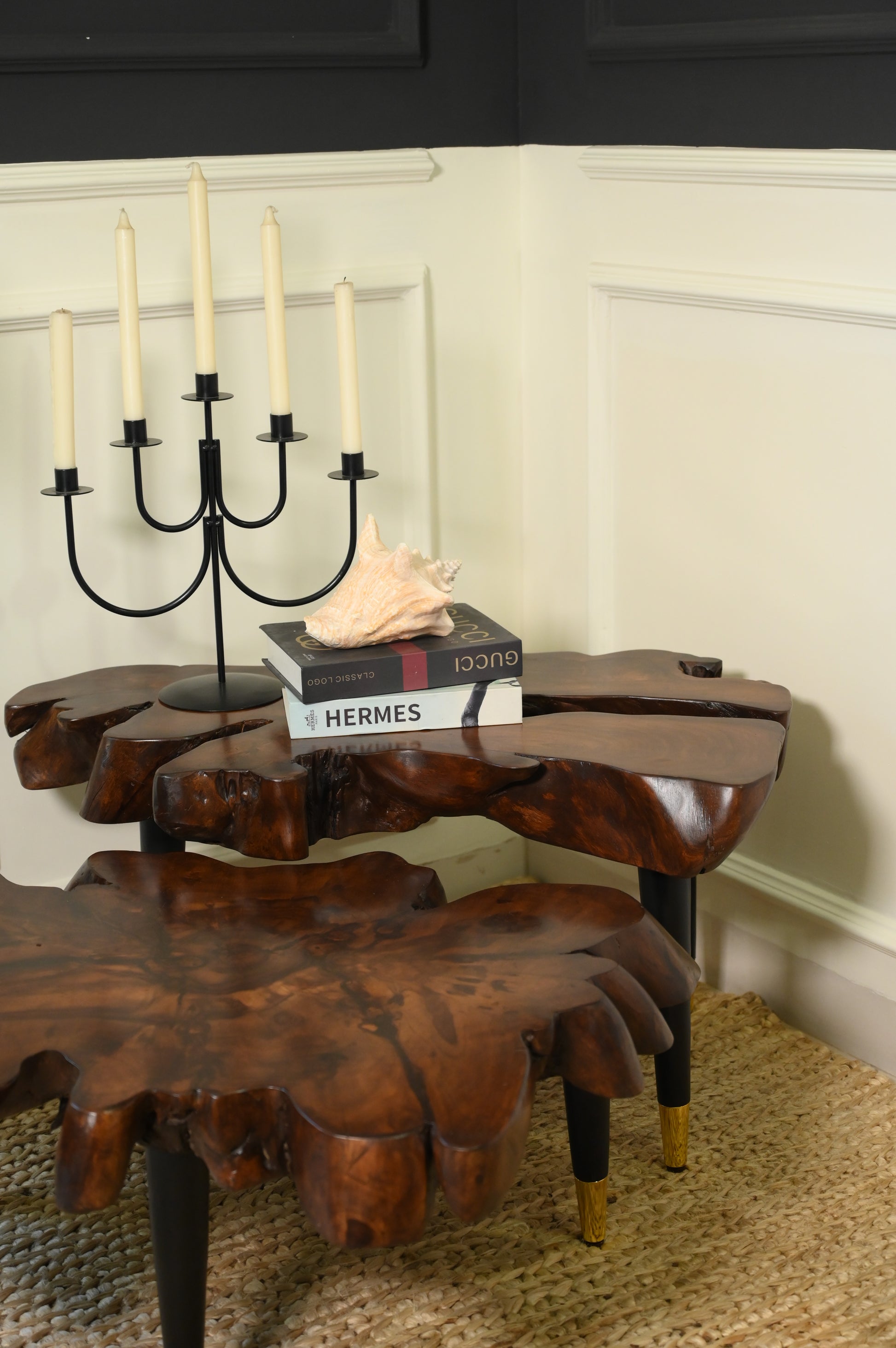 Sheesham centre table set of 2