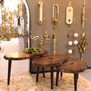 Sheesham centre table set of 3