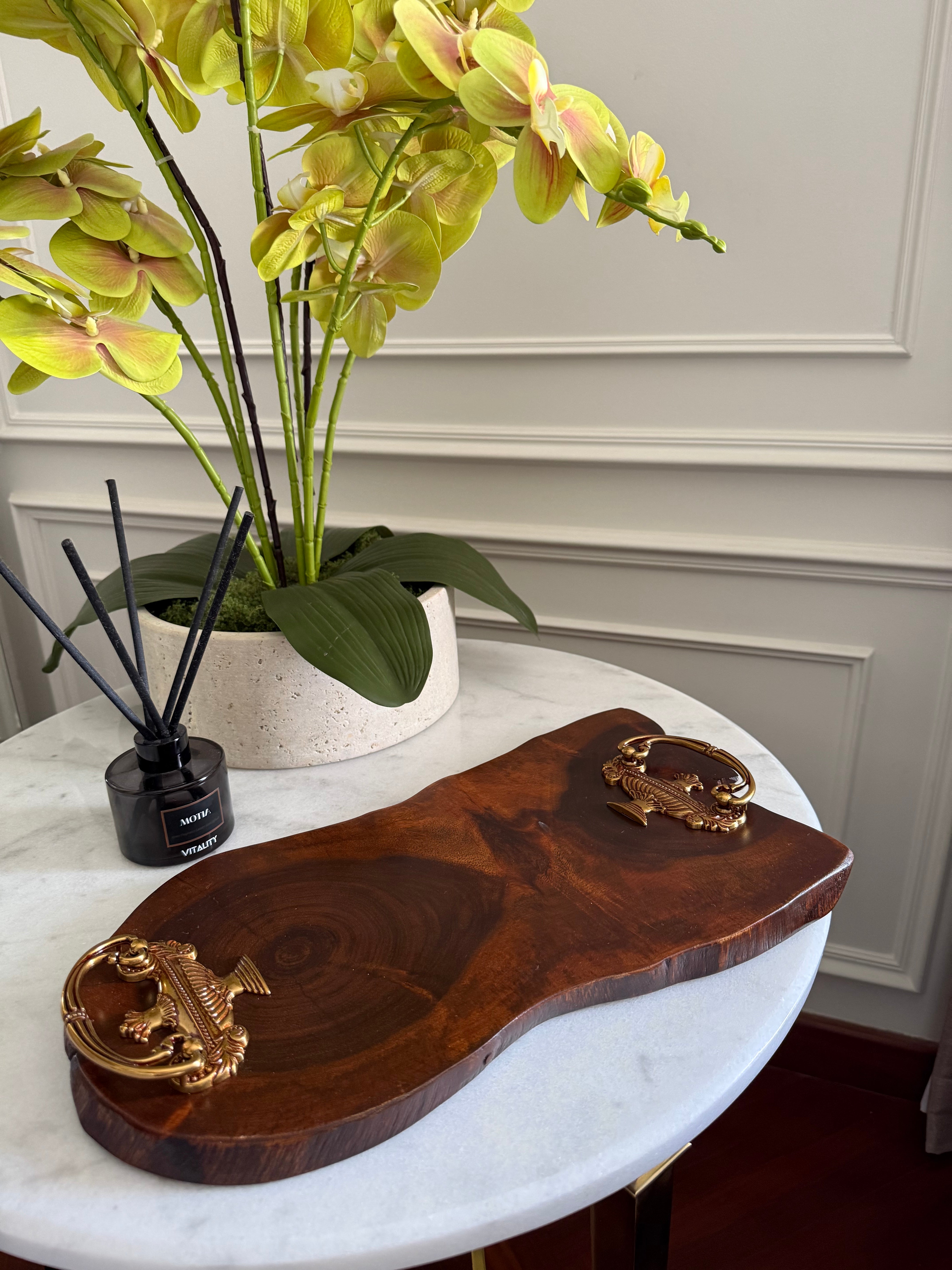 Italian knob Tray/ Platter 425