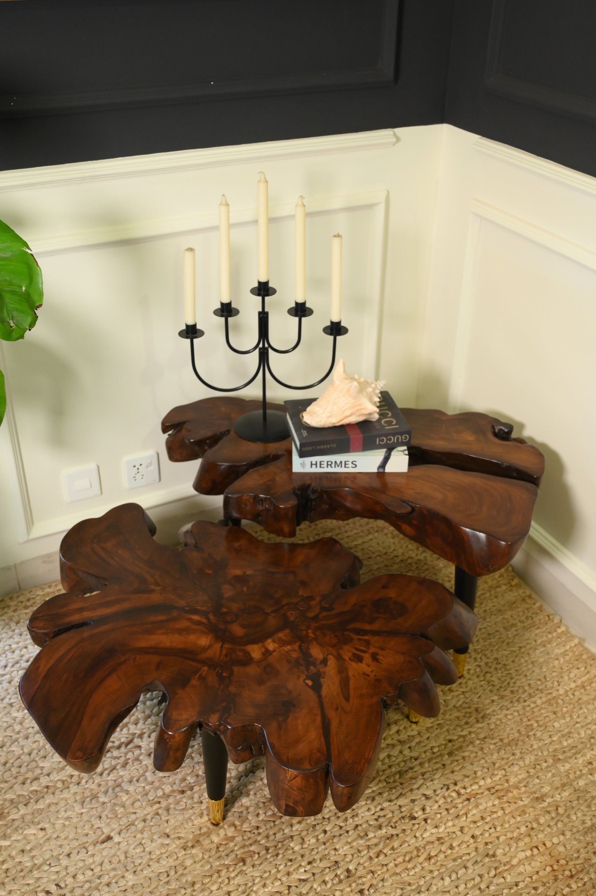 Sheesham centre table set of 2