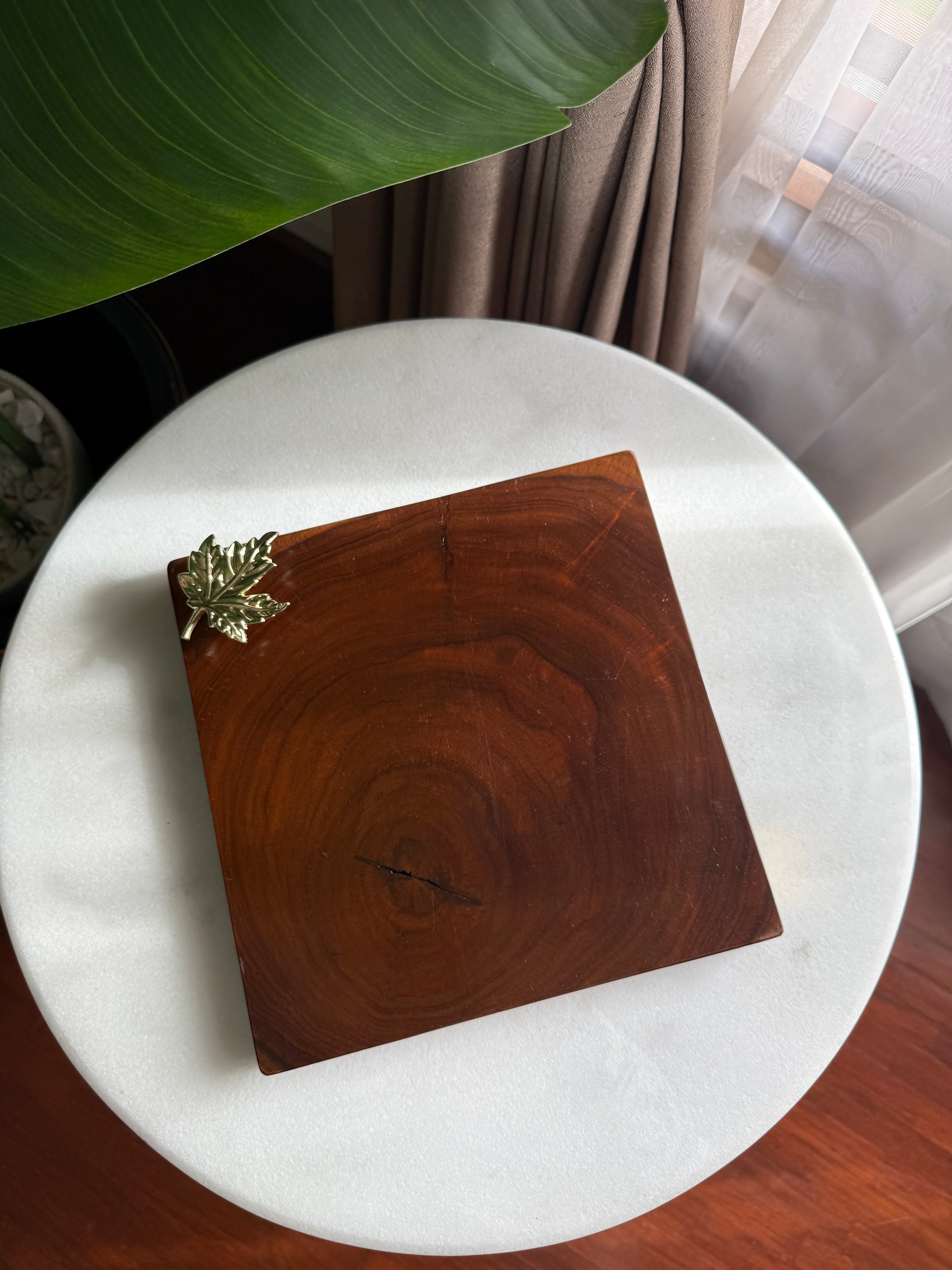 Maple leaf square coaster