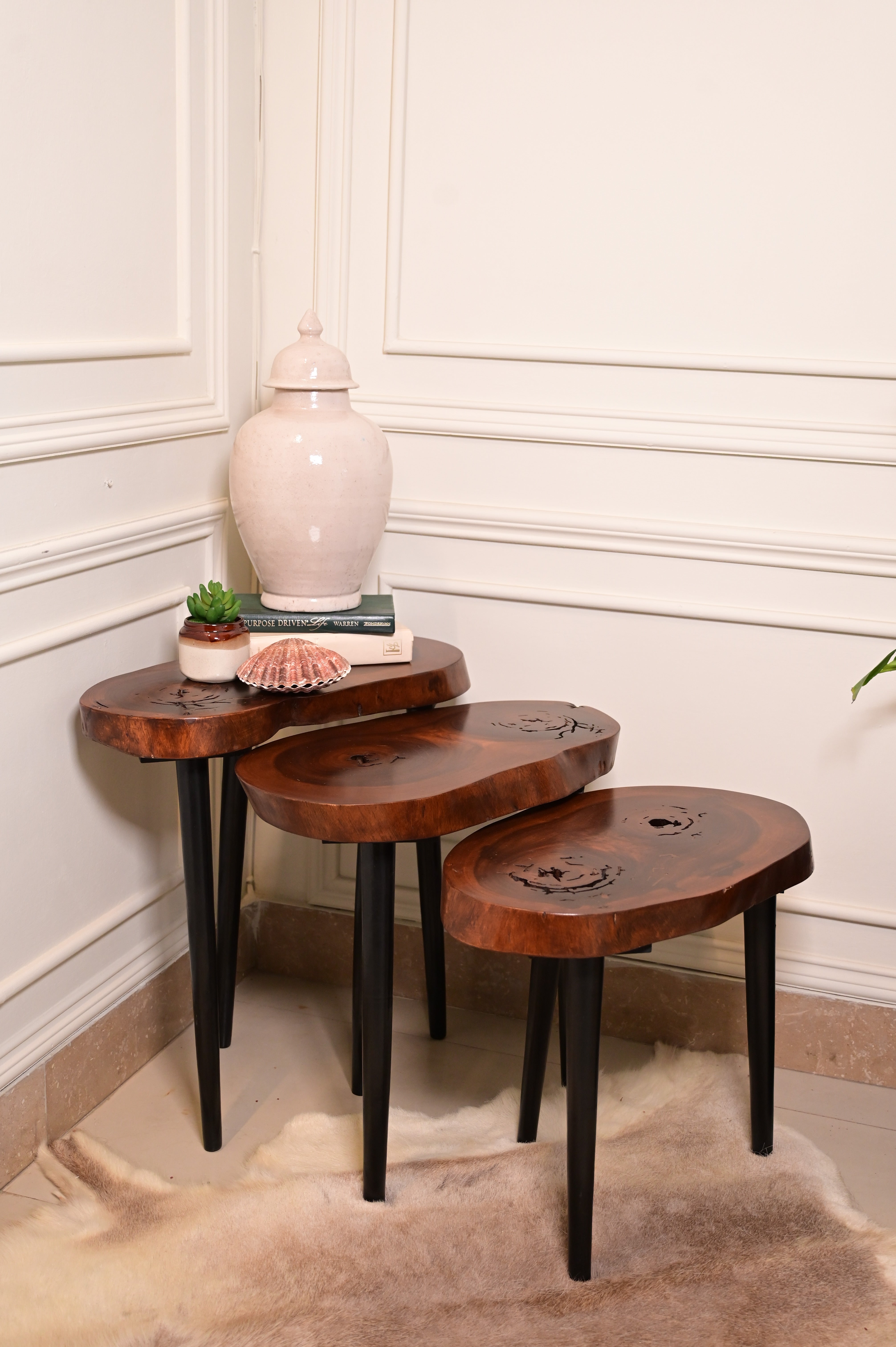 Sheesham Nesting Table set of 3