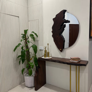 Live edge sheesham L Shape Console