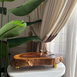 Bird with pan leaf Tray/Platter (elevated) 431