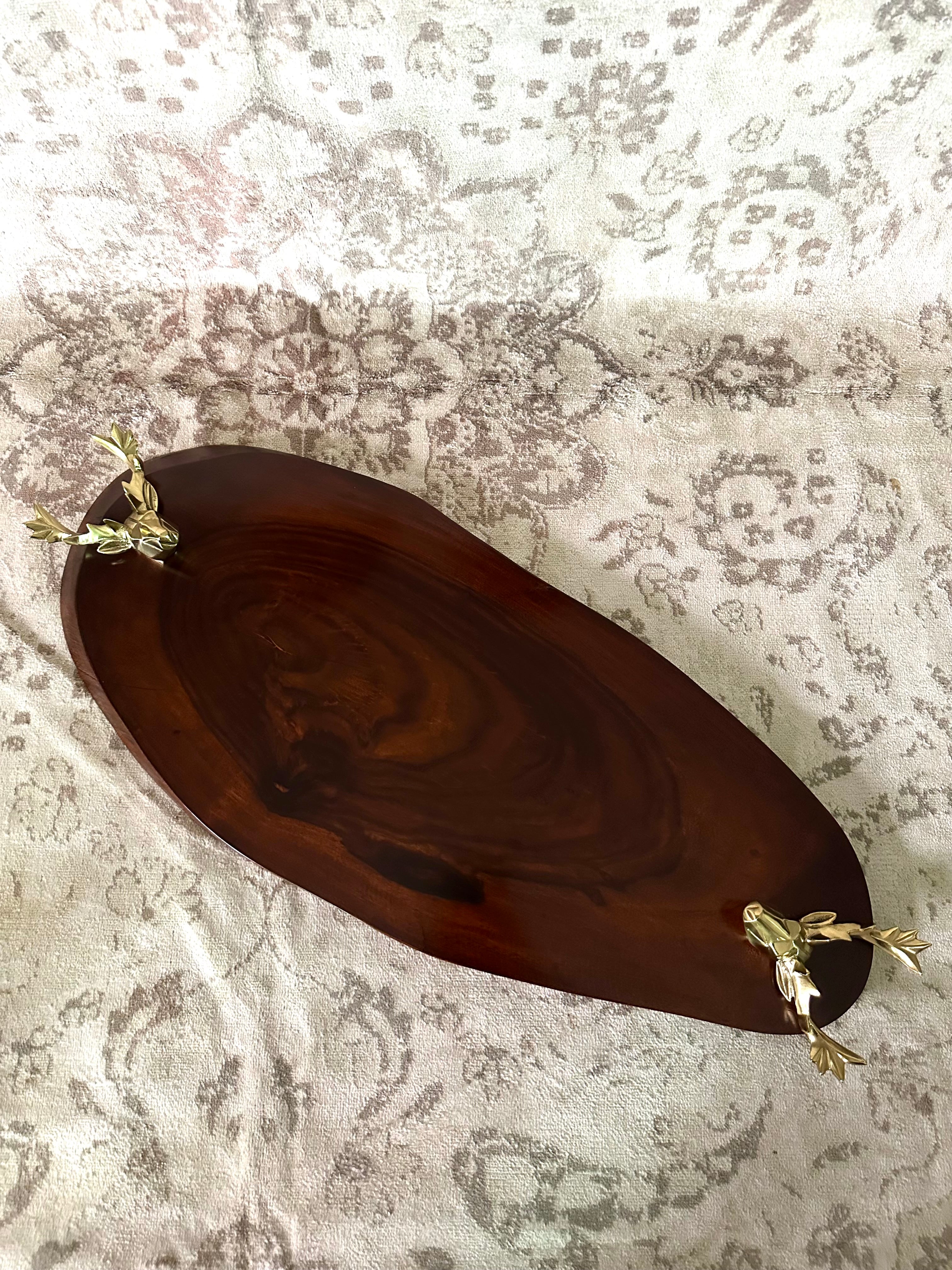 Double deer head knob platter/Tray - 351