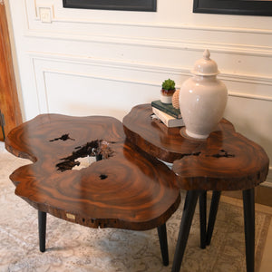Sheesham centre table set of 3