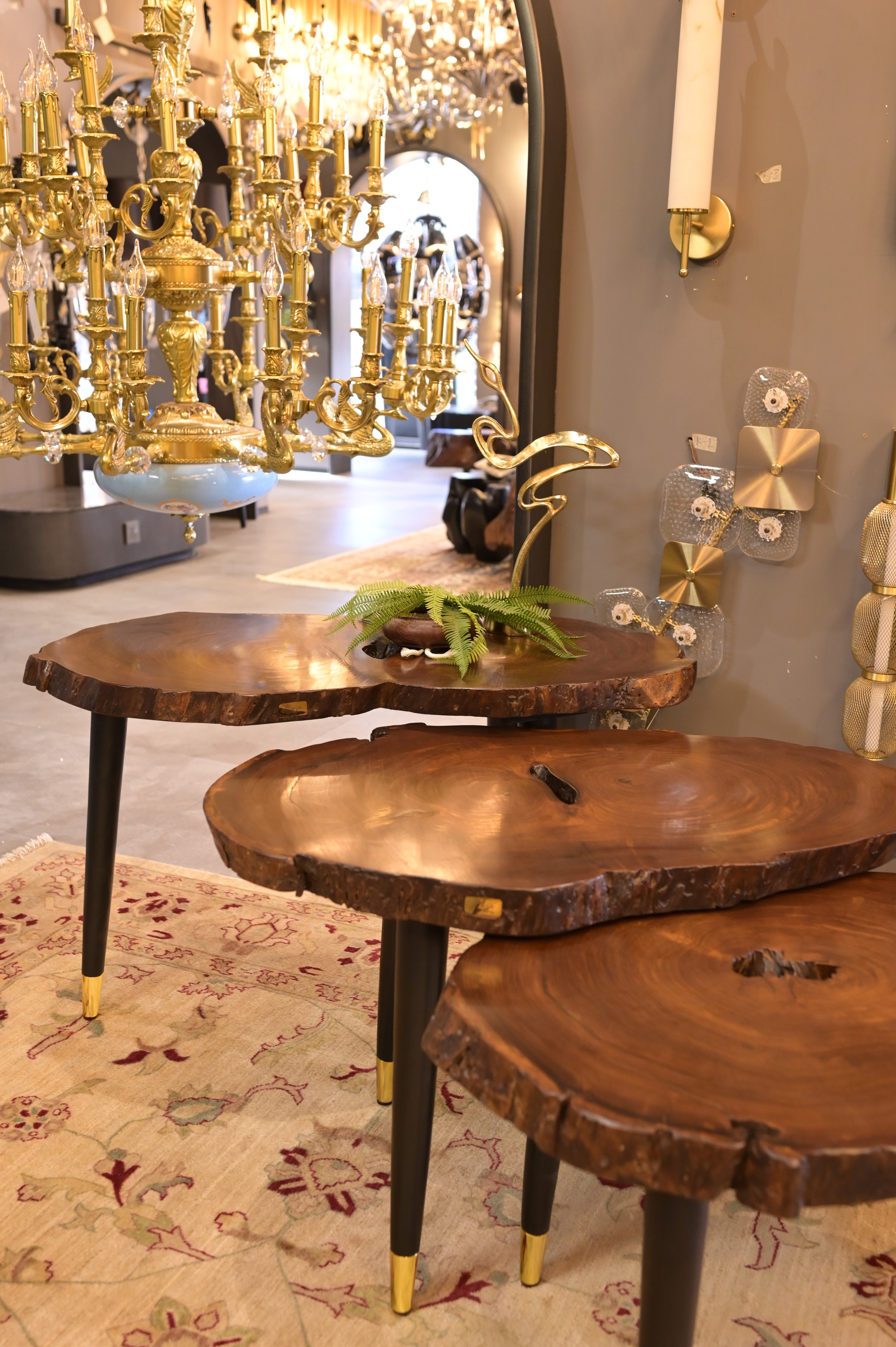 Sheesham centre table set of 3