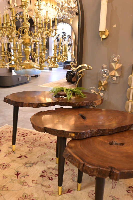 Sheesham centre table set of 3