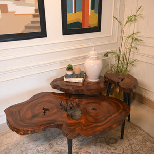 Sheesham centre table set of 3