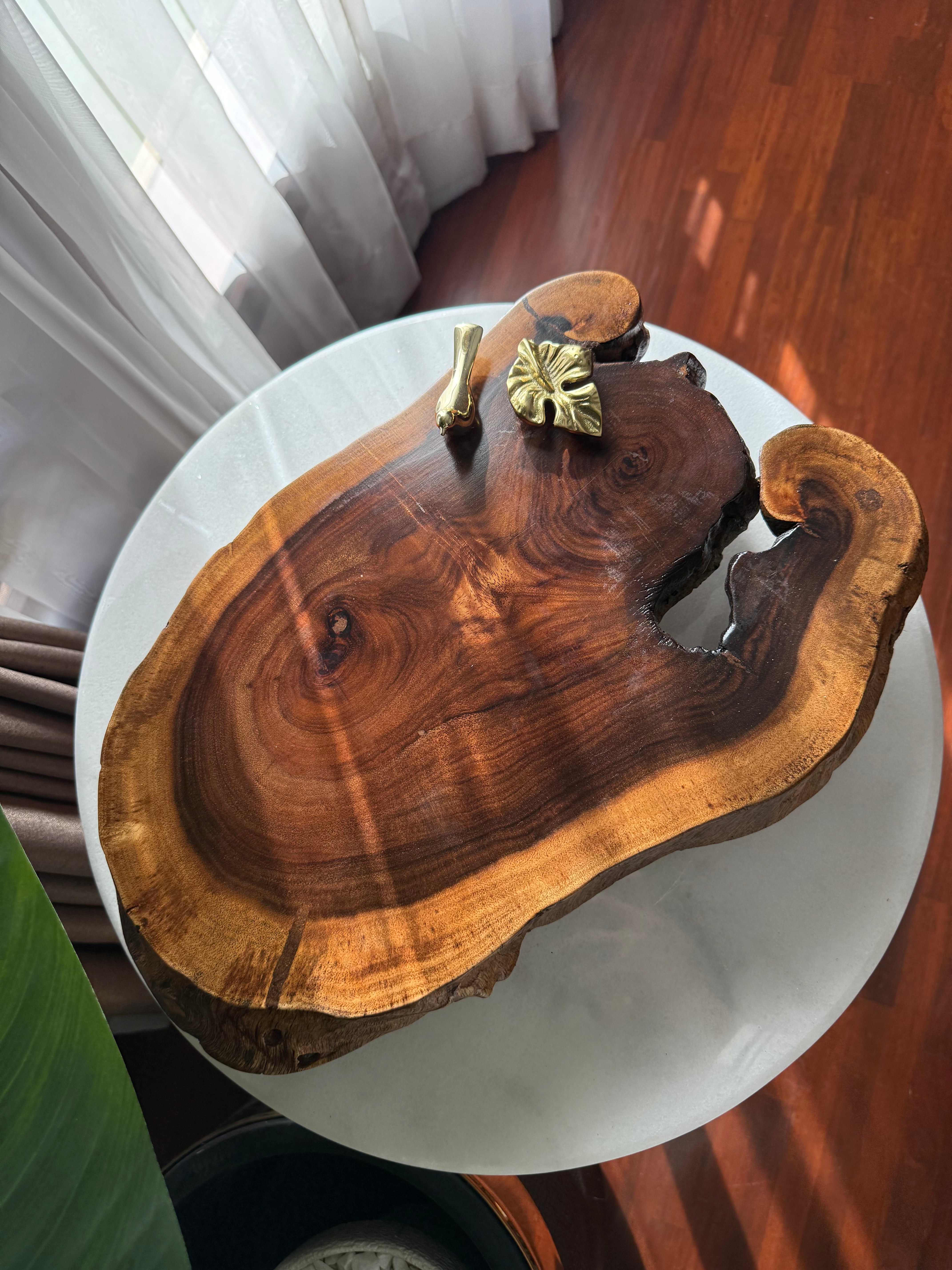 Bird with pan leaf Tray/Platter (elevated) 431