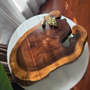 Bird with pan leaf Tray/Platter (elevated) 431