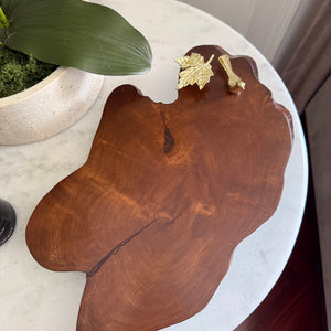 Bird with maple leaf Tray/Platter (elevated) 420