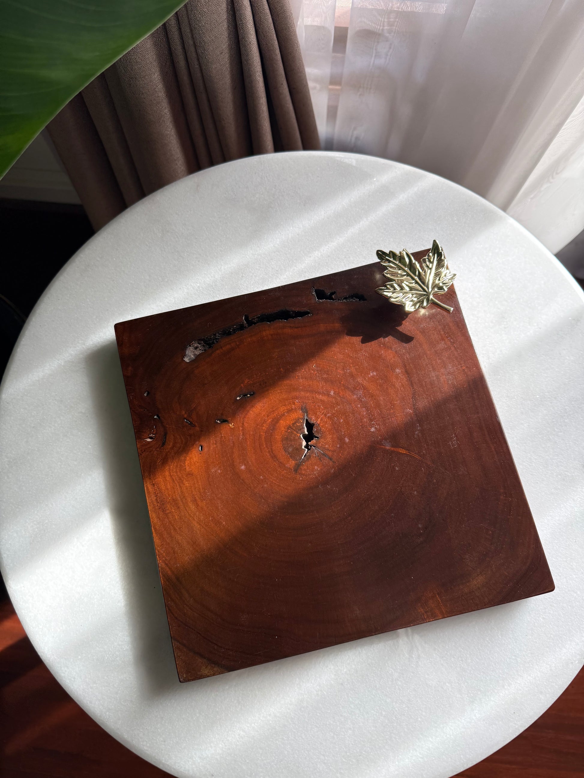 Maple leaf square coaster C05