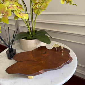 Bird with maple leaf Tray/Platter (elevated) 420