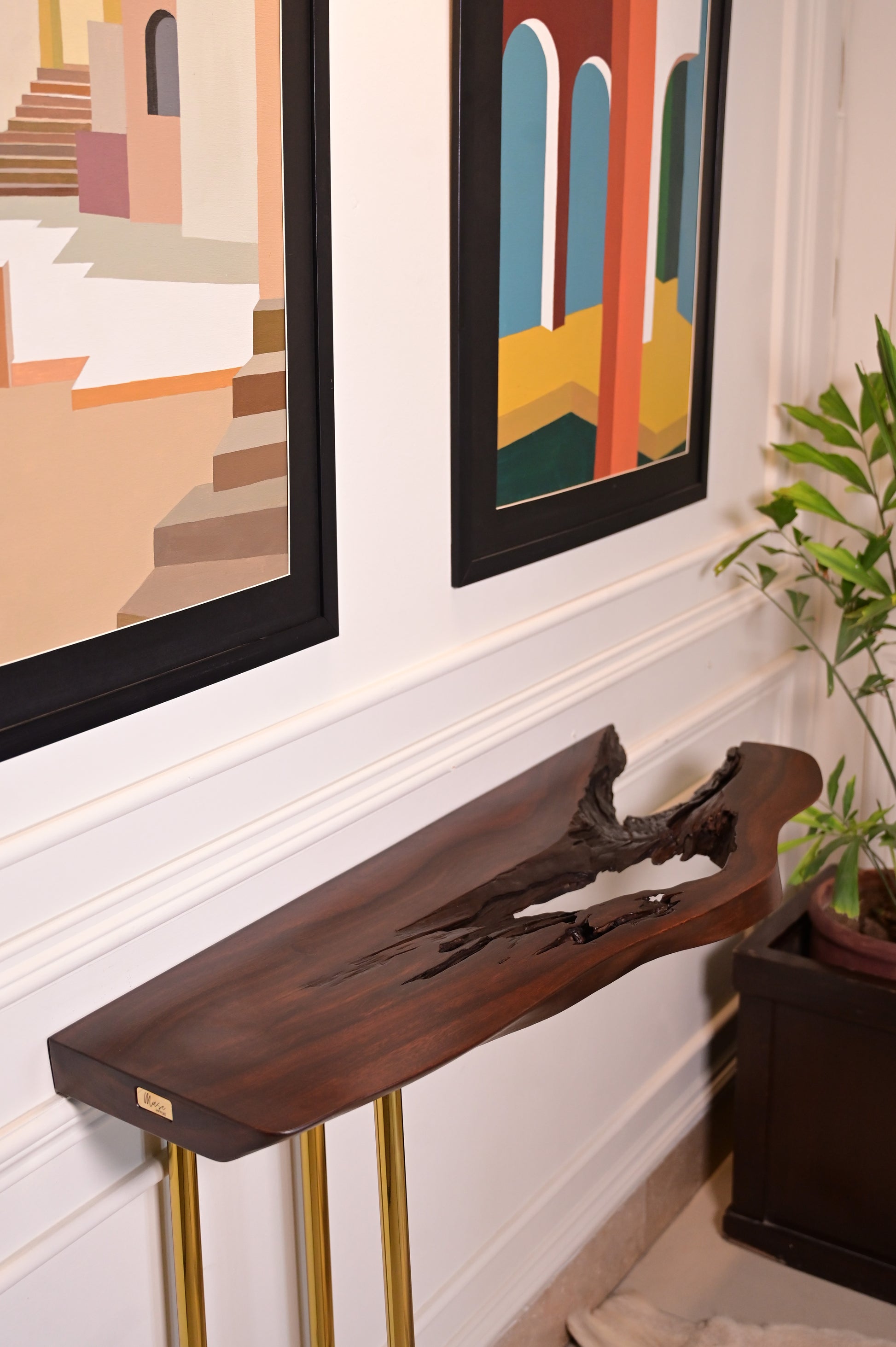 Sheesham hanging console