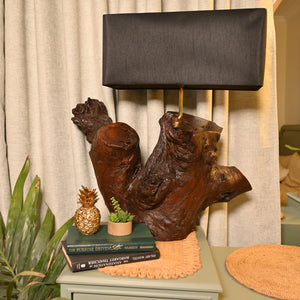 Sheesham live edge lamp