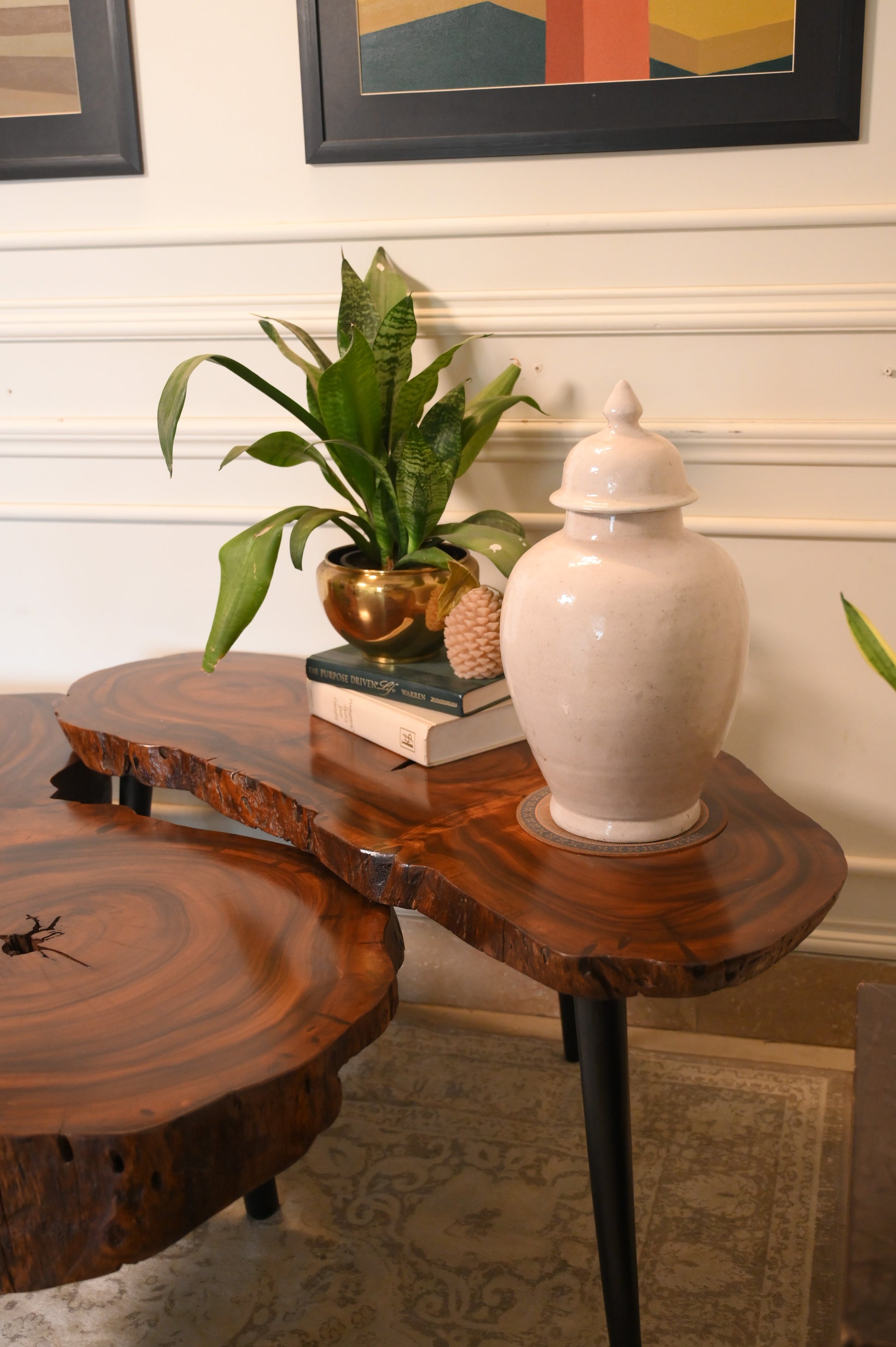 Sheesham centre table set of 2