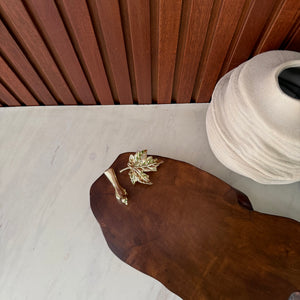 Bird with maple leaf Tray/Platter ( elevated) 418