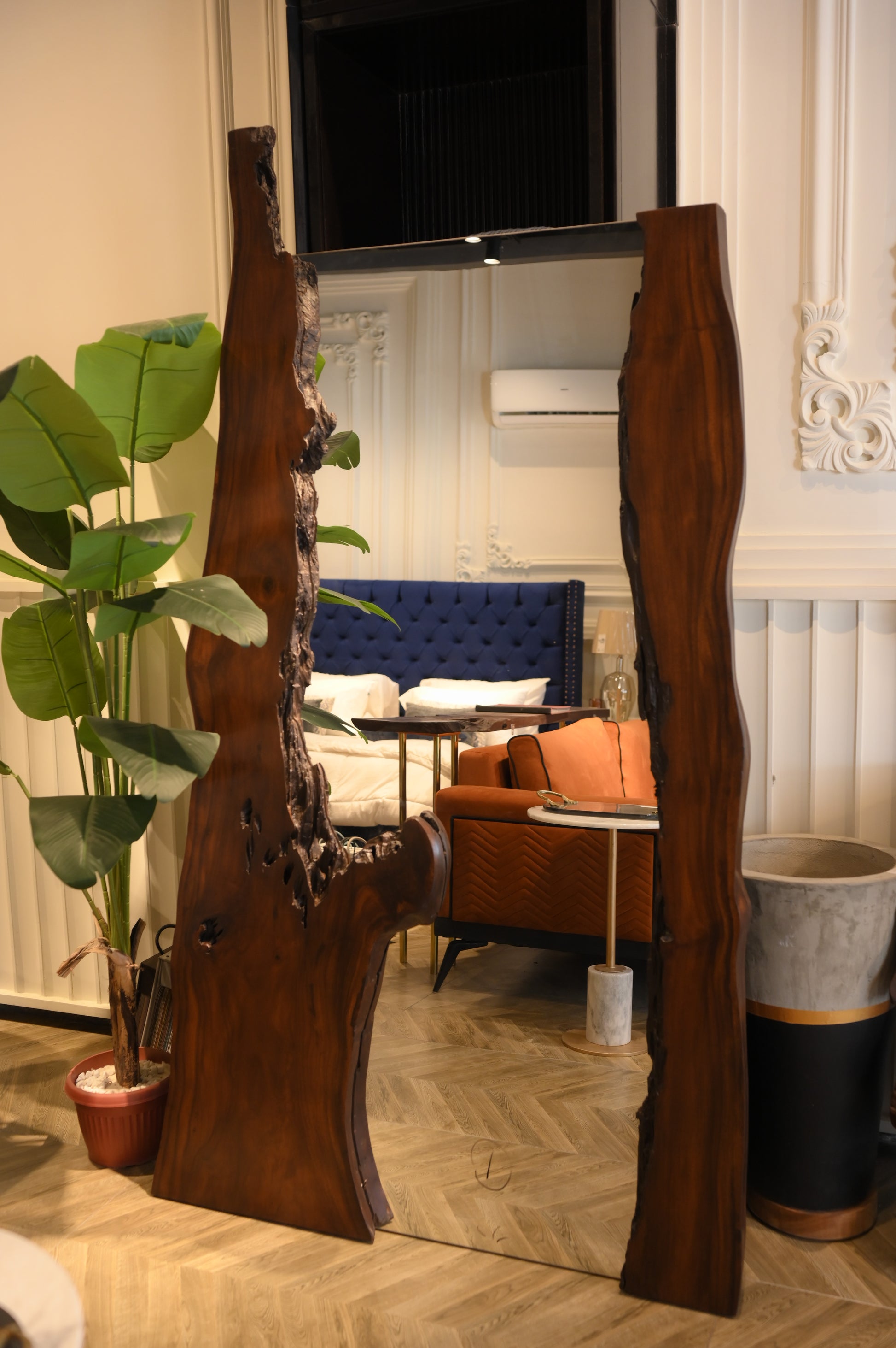 Live Edge Standing Mirror