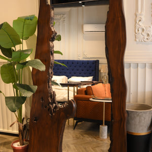 Live Edge Standing Mirror