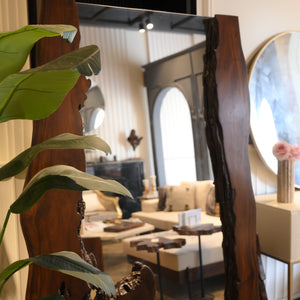 Live Edge Standing Mirror