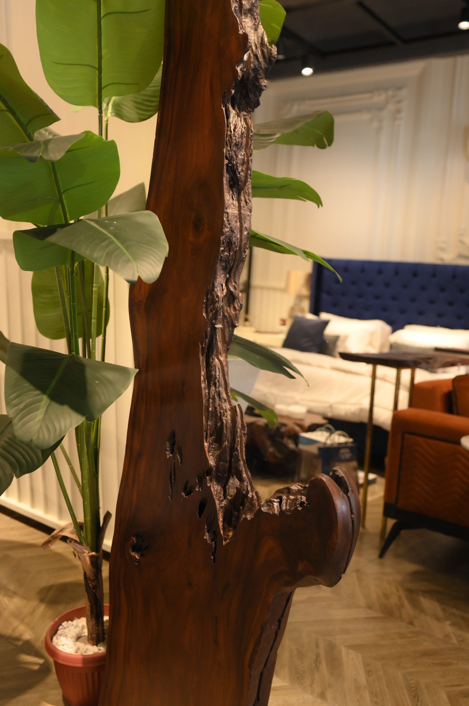 Live Edge Standing Mirror