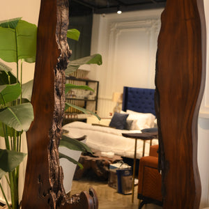 Live Edge Standing Mirror