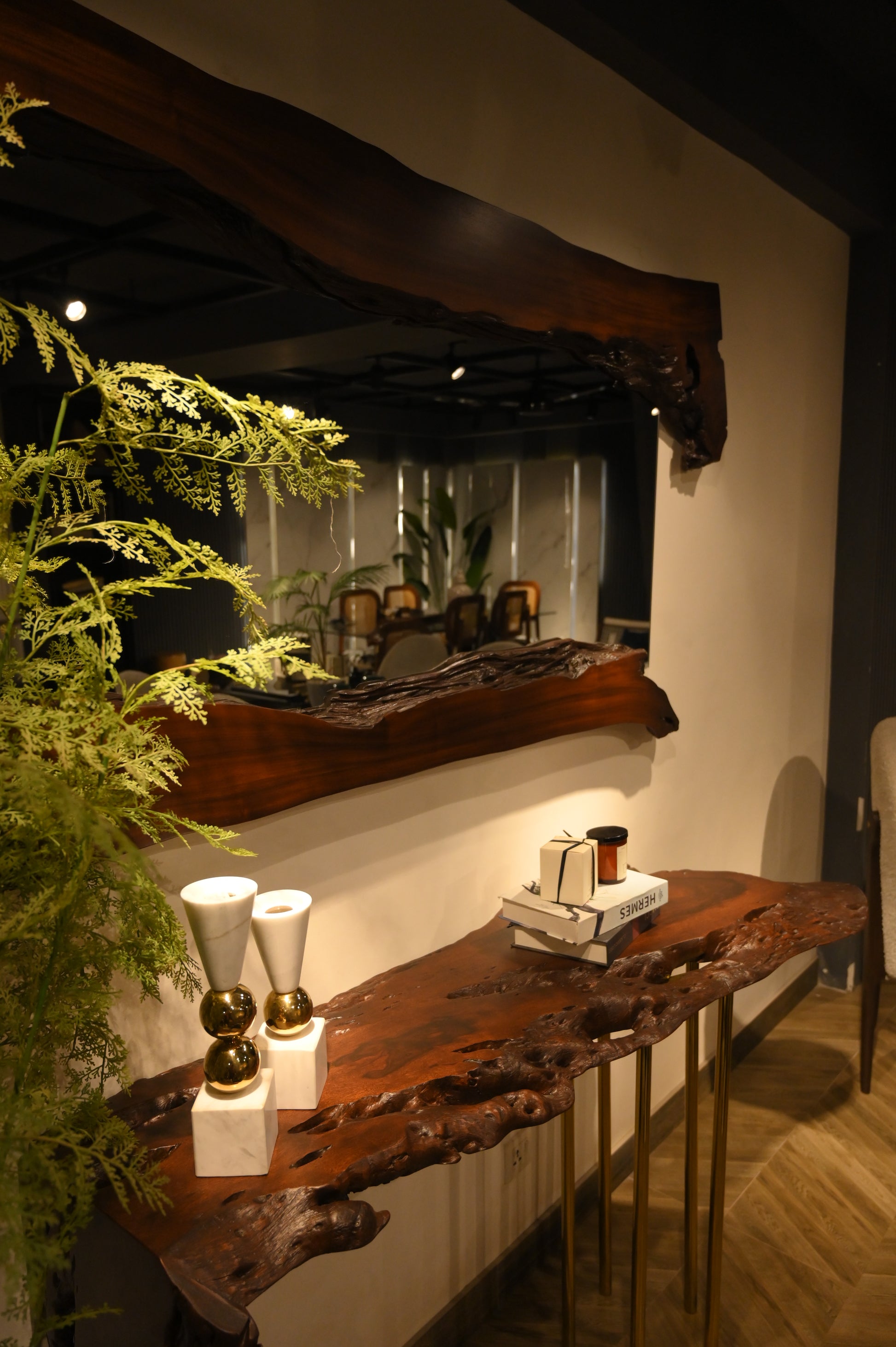 Sheesham L shape Console
