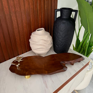 Bird with maple leaf Tray/Platter ( elevated) 418