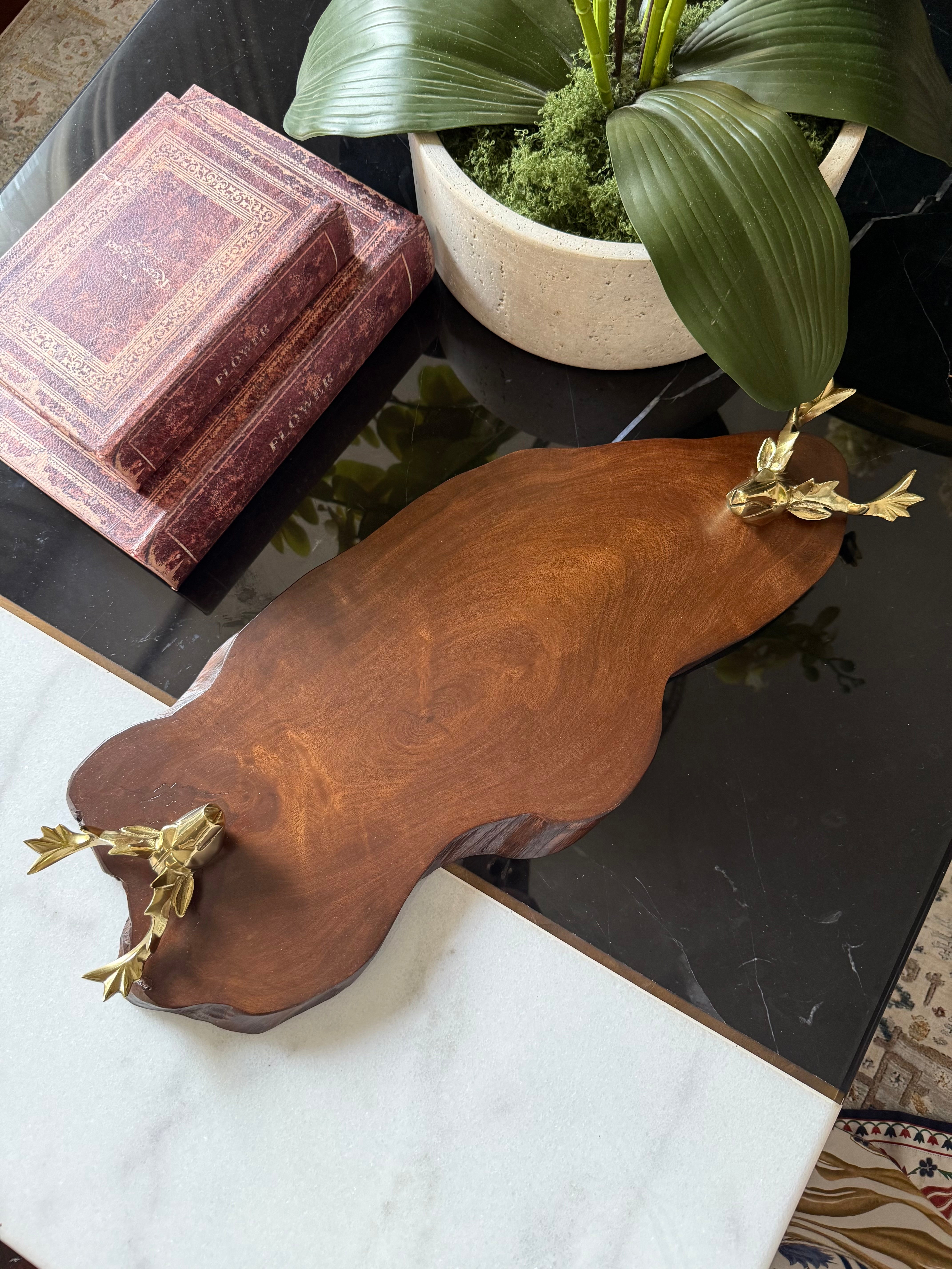 Double Deer head Tray/ Platter 419