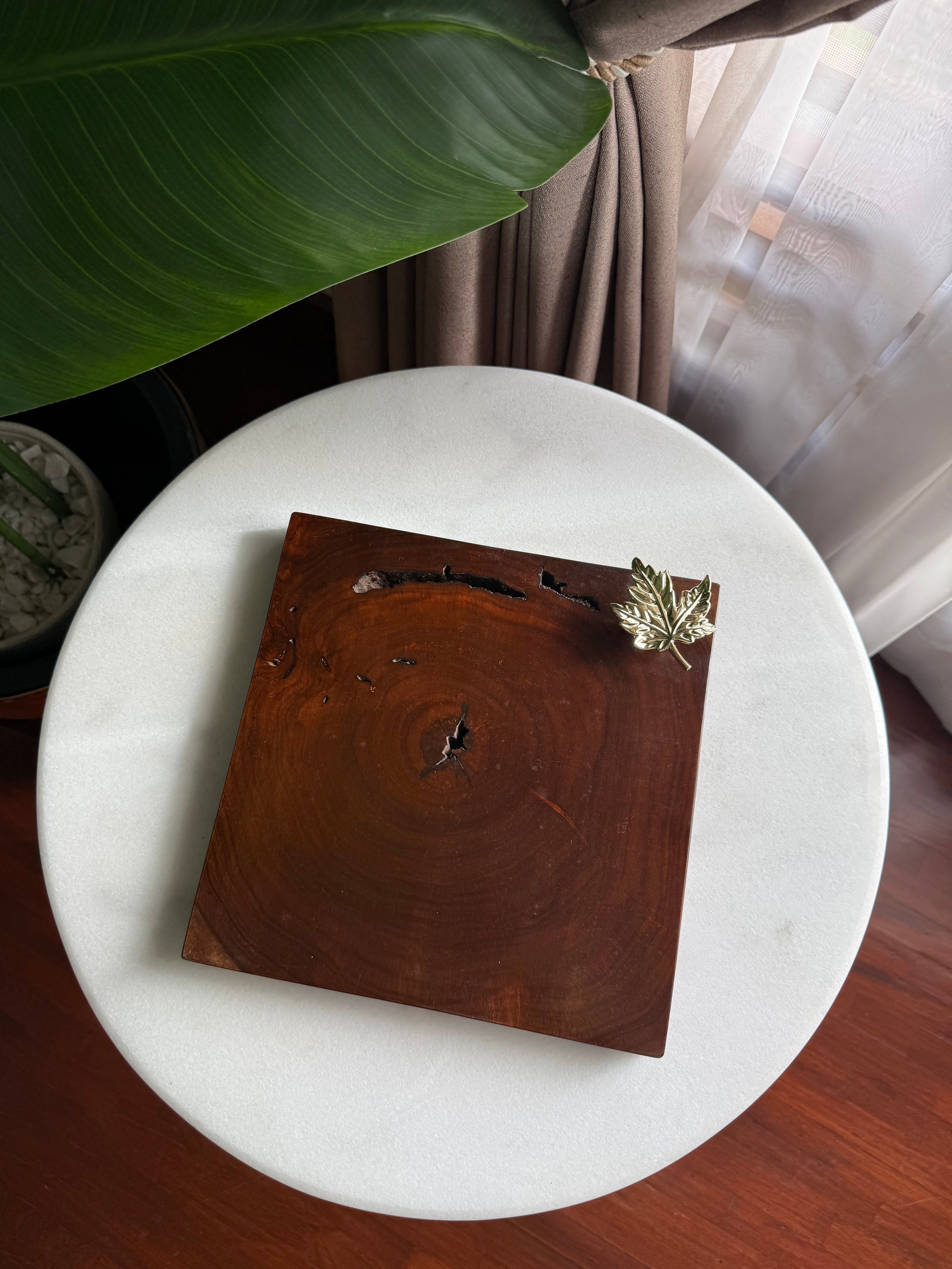 Maple leaf square coaster C05