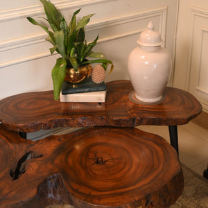 Sheesham centre table set of 2